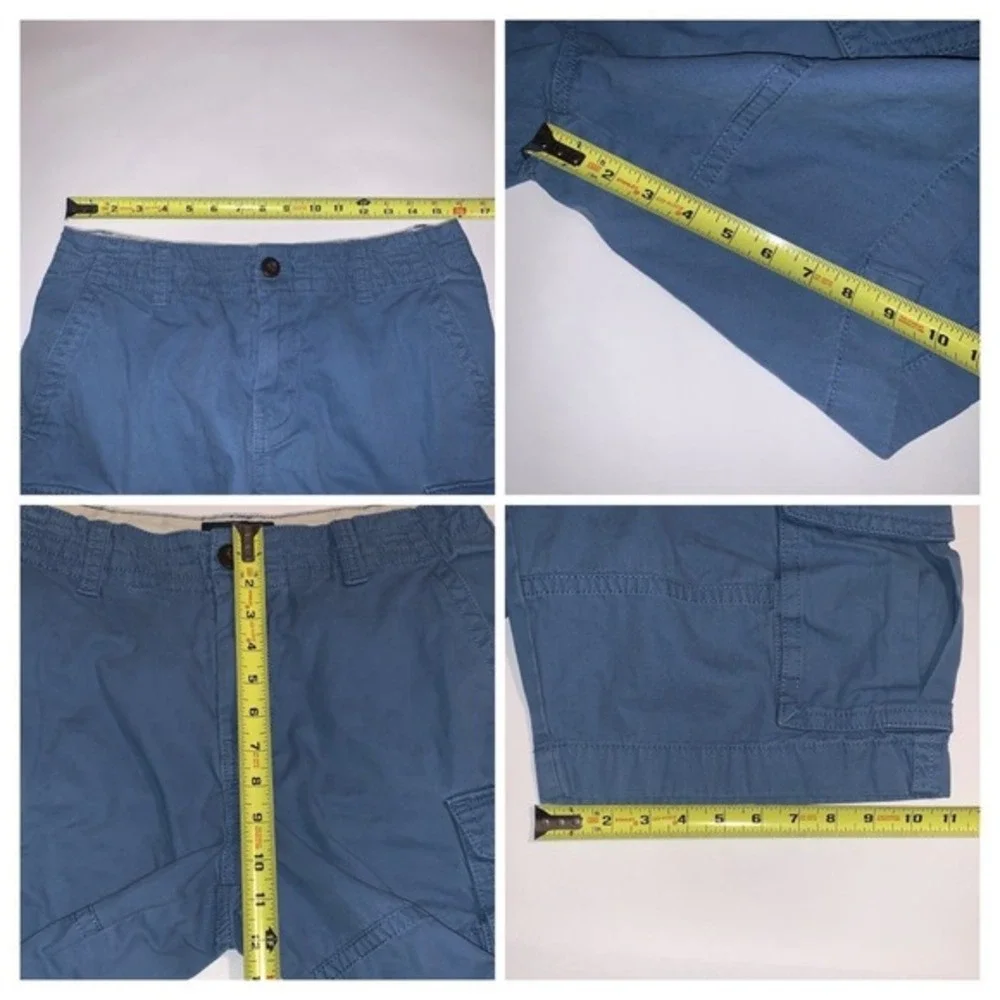 Tommy Hilfiger Men's 31 Steel Blue Cargo Shorts 9
